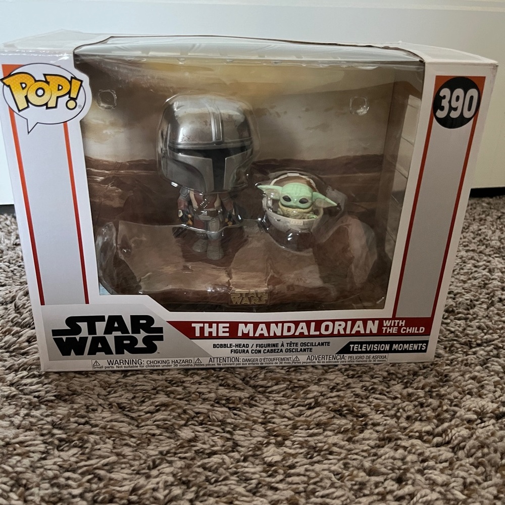 The Mandalorian with the Child Funko Pop Star Wars